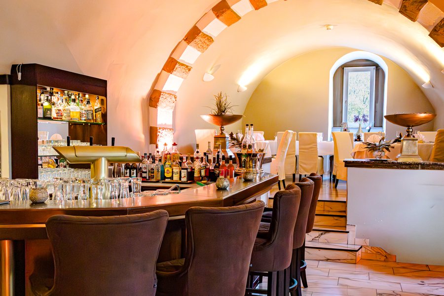Die Hotelbar am Abend